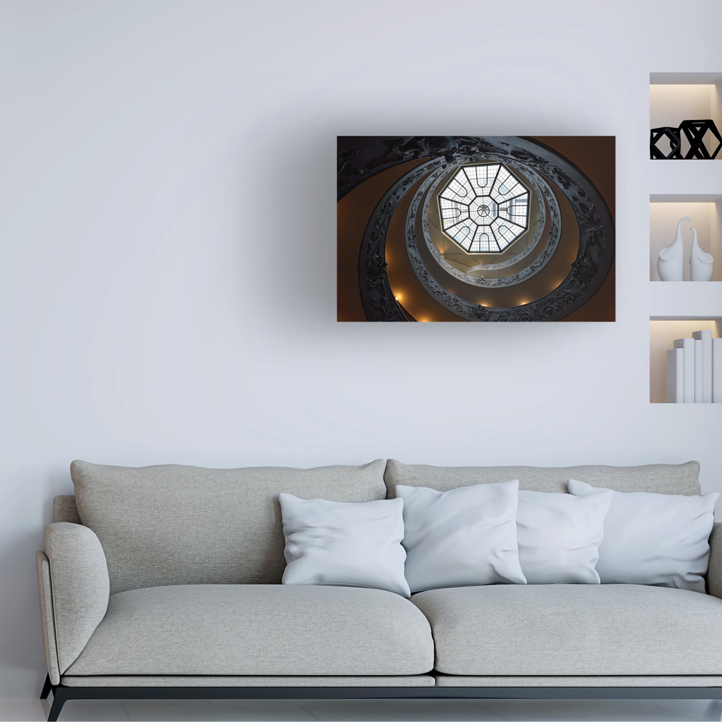 Edoardo Gobattoni 'The Double Helix Staircase' Canvas Art