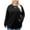 Black, variant on Plus Size Corduroy Sweatshirt For Women Round Neck Long Sleeve Tunic Shirts Fall & Winter Casual Daily Going Out Pullover Top