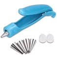 thumbnail image 1 of Worallymy, 7 piezas, bolígrafo para decorar pasteles, Kit de herramientas, bricolaje, pastelería, helado, boquillas decorativas, manualidades, utensilios de cocina para hornear Worallymy JD735795935, 1 of 7