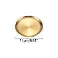 thumbnail image 3 of Tuvgenk Stainless Steel Dinner Platess Round Dinner Plates Stackable Glod Grilled Meat Plates, 3 of 5