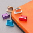 thumbnail image 6 of Durable Dustproof Cover Phone Accessories Charger Port Block Anti Dust Plug Metal Stopper Charging Interface Cap BLACK, 6 of 8