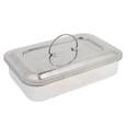 thumbnail image 1 of Caja de instrumentos quirúrgicos con tapa, hecha de acero inoxidable duradero, perfecta para , tatuajes, perforaciones, manicura. etc 304 9 pulgadas Macarena Caja de instrumentos, 1 of 7