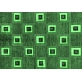 thumbnail image 1 of Ahgly Company Indoor Rectangle Oriental Emerald Green Modern Area Rugs, 7' x 9', 1 of 4