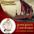 thumbnail image 2 of Mythrojan Beige Cotton Medieval Viking Shirt Renaissance Men Tunic Costume Warrior Knight Cosplay LARP Adult Tunic XL, 2 of 5