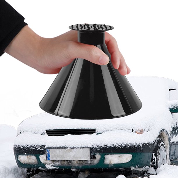 Rascador Nieve Raspador Hielo para Coche Embudo Universal Vidrio