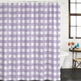 thumbnail image 2 of Purple Buffalo Plaid Bathroom Shower Curtains with 12 Hooks Waterproof Shower Curtain for Stalls and Bathtubs Farmhouse Checked Vintage Geometric Art Decorative Bathroom Curtain 48x72 Inches, 2 of 9