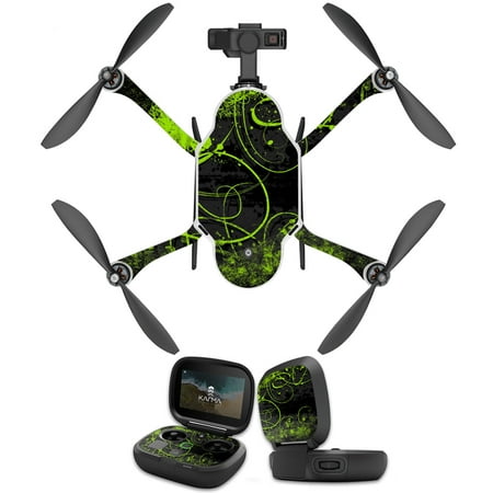 Skin Decal Wrap for GoPro Karma Drone cover Green (Best Drone For Gopro 5)