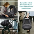thumbnail image 4 of Waterproof Baby Car Seat Cover，Cold Weather Carseat Cover for Babies,Infant Car Seat Cover Canopy for Boy Girls,Windproof Car Seat Canopy for Boys & Girls, Keeps Babies Warm and Cozy, 4 of 8