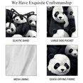 thumbnail image 4 of luoweisi Men's Beach Shorts Quick Dry Swim Trunks with Mesh Lining Panda L, 4 of 5