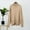 Khaki, variant on POROPL Pullover Sweaters for Women Crew Neck Sweater Oversized Knitted Size S-L