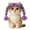 Purple, variant on Small Dog Wigs Soft Braid Cute Headwear | Kitten Hair Wig Cosplay Headgear
