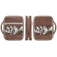 thumbnail image 2 of Xoenoiee Brown Cow Print Bible Cover for Women Men, Quilted Bible Carrying Case Church Bag with Multiple Pockets, Large Capacity Bible Case with Handle, 2 of 7