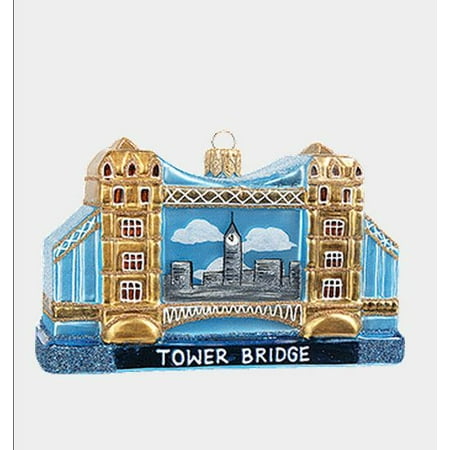 Christmas Jumper Day London Tower Bridge London During Day Polish Glass Christmas Ornament Decoration ()