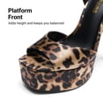 thumbnail image 4 of DREAM PAIRS Women’s High Platform Heels 5.75'' Stilettos Open Square Toe Heeled Sandals Ankle Strap Sexy Comfort Dress Shoes Wedding Bridal Pumps, 4 of 5