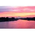 thumbnail image 2 of Hellmann, Stan 18x13 Gold Ornate Wood Framed with Double Matting Museum Art Print Titled - Columbia River Sunrise, 2 of 4