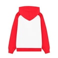 thumbnail image 4 of Aocisk Girls Long Sleeve Hooded Sweatshirt Soft Pullover Top For Everyday Wear Red 2-3 Years, 4 of 7
