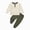 H273-Green, variant on TOWED22 Baby Boy Clothes Fall Winter Outfits Long Sleeve Color Block Sweatshirt Pants 2Pcs Fall Clothing Set