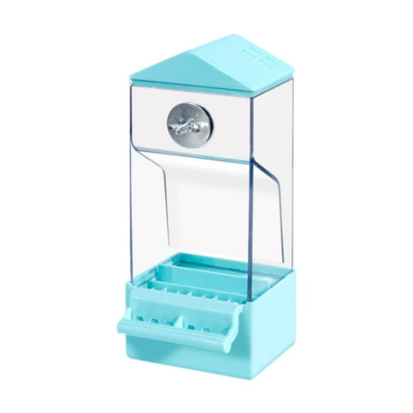 Alimentador de alimentos para pájaros Automáticos Automáticos de aves de aves Rage de alimentación de jaula de pájaro de interior transparente para el azul