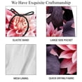 thumbnail image 4 of luoweisi Men's Beach Shorts Quick Dry Swim Trunks with Mesh Lining Art Flowers L, 4 of 5