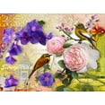 thumbnail image 2 of Florenti, Isa 24x19 White Modern Wood Framed Museum Art Print Titled - SONGBIRDS, 2 of 4