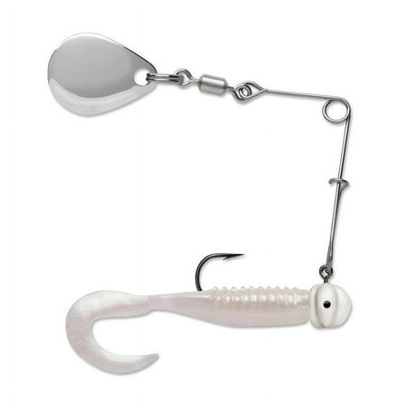 VMC Curl Tail Spinnerbait 1/16 Pearl White