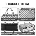 thumbnail image 4 of Large Capacity Tote Bag,Black White Plaid Checkered Pattern Handbag Fashion Luxury Tote Bag,15.7"x13"x 5.1" Inches,Laptop Compatible, 4 of 6