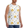 thumbnail image 2 of Bixox Men's Submarine Ship Printed Shirt Sleeveless Fitness Tank Top-XX-Large, 2 of 5