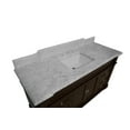 thumbnail image 2 of Elizabeth 60" Single Bathroom Vanity with Chocolate Cabinet and Carrara Marble Top, 2 of 6