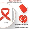 thumbnail image 3 of Becaristey Simple Bag Strap Replacement Exquisite Craft And High-end Texture No Loose Thread Shoulder Bag Strap Orange, 3 of 6