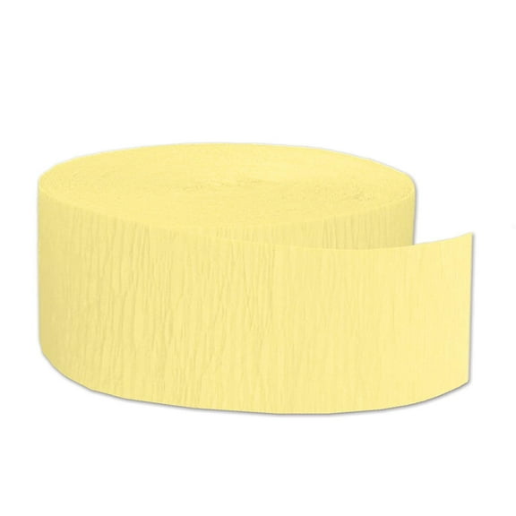 Beistle Yellow Festive Crepe Streamer (Case of 12)