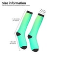 thumbnail image 2 of Naloa blue green colors Knee Socks, High Socks Long Stretchy Sock Women Knee High Stocking, Long Socks for Women, 2 of 6