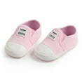 thumbnail image 2 of Nygoyerh Baby Girls Boys Canvas Shoes Letters Tag Non-slip Walking Shoes Casual Flats, 2 of 6