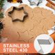 thumbnail image 3 of 5 Pieces Stainless Steel Six-Pointed Star Cutter Molds, Ideal for Christmas, Halloween, Birthday Parties, Fondant, Cake, 3 of 5