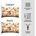thumbnail image 3 of Thanksgiving Red Maple Leaves Lumbar Throw Pillow Covers Fall Pillow Covers 12x20 Set of 2 Rectangular Outdoor Pillow Covers Colorful Autumn Waist Pillowcase for Patio Home Decor Couch, 3 of 6