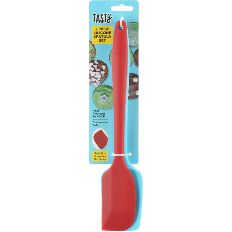 Tasty Silicone Spatula Set, Red and Blue, 2 Piece