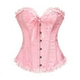 thumbnail image 2 of SAZBJOJN Corset Tops for Women Bustier Shapewear Lace Waist Push Up Bodysuit Multicolor Lace Shapewear Tummy Control Body Shaping Womens Tops Multicolor M, 2 of 3