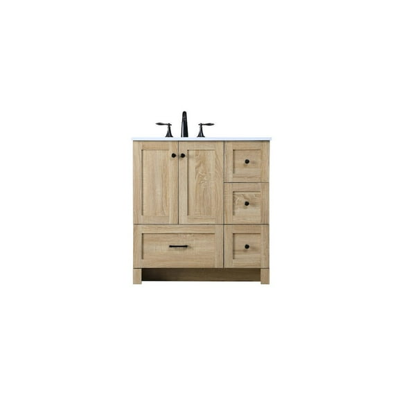 Elegant Kitchen and Bath 32 Inch Single Bathroom Vanity In Mango Wood