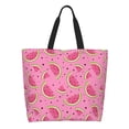 thumbnail image 1 of Balery Watermelon Bolsa Tote Estilo Estético con Cremalleras, Bolsa de Hombro, Bolsa de Compras Grande y Plegable, 1 of 7