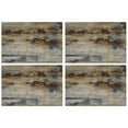 thumbnail image 1 of Placemats Set of 4 - Modern Abstract Art Table Mats Heat Resistant Washable Linen Place Mats - Royal Gray, 1 of 6