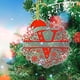 thumbnail image 3 of Adornos Navideños para Árbol, Monogramas Decorativos Acrílicos 2D con Gorro de Papá Noel, 26 Letras, Adornos Colgantes para Manualidades, Decoración Navideña Del Hogar., 3 of 5
