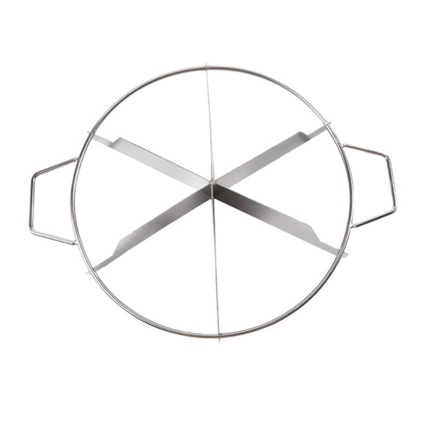 Wosthever Molde de acero inoxidable para cortar pasteles, herramienta de precisión para prensar pizzas, cortador de rebanador de pasteles. Cocina y Comedor A