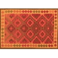 thumbnail image 1 of Ahgly Company Indoor Rectangle Oriental Orange Traditional Area Rugs, 4' x 6', 1 of 1