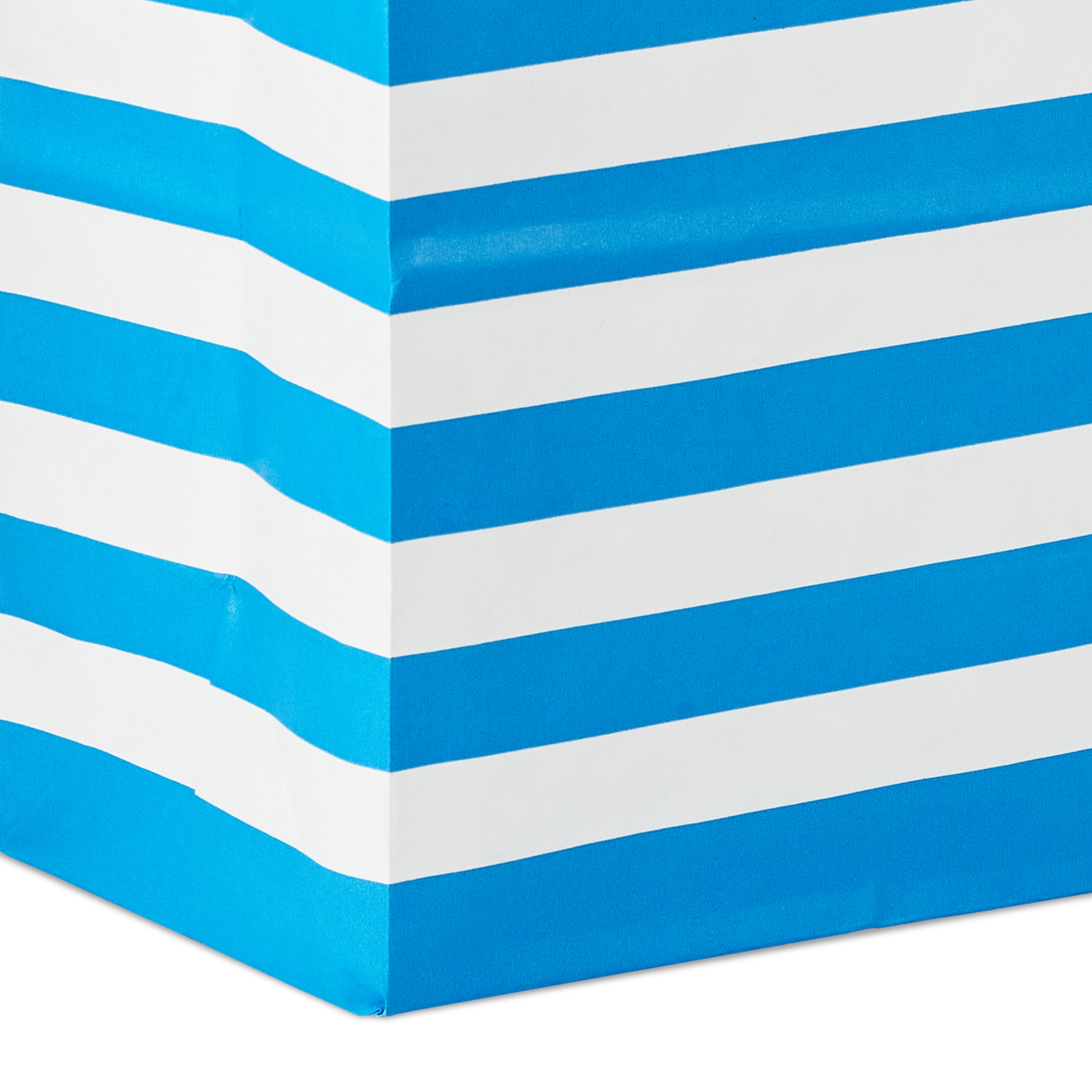 Hallmark Medium Gift Bag (Blue Stripes on White)