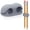 Grey, variant on PPKVUFD 1Pcs Adhesive Pencil Holders for Desk, Silicone Dual Hole Pen Holders for Clipboard, Marker Holder Sticky Pen Holder for Desk, Office Supplies Stylus Holder
