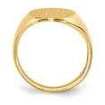thumbnail image 2 of Real 14kt Yellow Gold 12.0x17.0mm Open Back Signet Ring Size: 7; for Adults and Teens; for Women and Men, 2 of 5