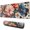 Pioneer Flower Floral, variant on Long Mouse Pads for Desk,DarkGreen Cartoon Dinosaurs Eggs Pattern Desk Mats on Top Of Desks, Desk Mouse Pad Extra Large with 3mm Non-Slip Base and Stitched Edge for Gaming,Office,Work,Home 31.5"x11.8"