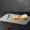 thumbnail image 3 of Cooking Utensils Double Stainless Steel Cutting Board for Kitchen Versatility and Healthful Food Prep Durable Circular Hanging Hole Design Food Grade Chopping Board, 3 of 3