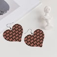 thumbnail image 5 of Heart Shaped Leather Earrings British Flag Leather Earrings Jewelry Gifts For Women, 5 of 6