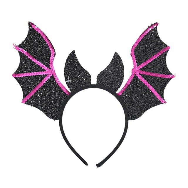 Festival Bandeau Décor Halloween Casque pour la Performance de Scène Mascarade Rose Rouge