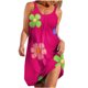thumbnail image 1 of Vestidos de Verano Lindos para las Mujeres Que Imprimen Vestido de Sol Suelto con Cuello en V, sin Mangas con Bolsillos para el Uso Informal, 1 of 5